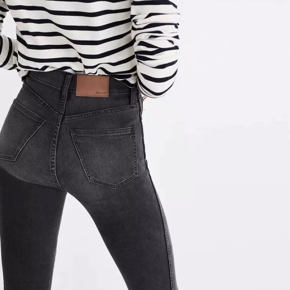 Madewell Denim - MADEWELL Jeans 10” High Rise Skinny Cotton Blend Denim, Uneven Raw Hem